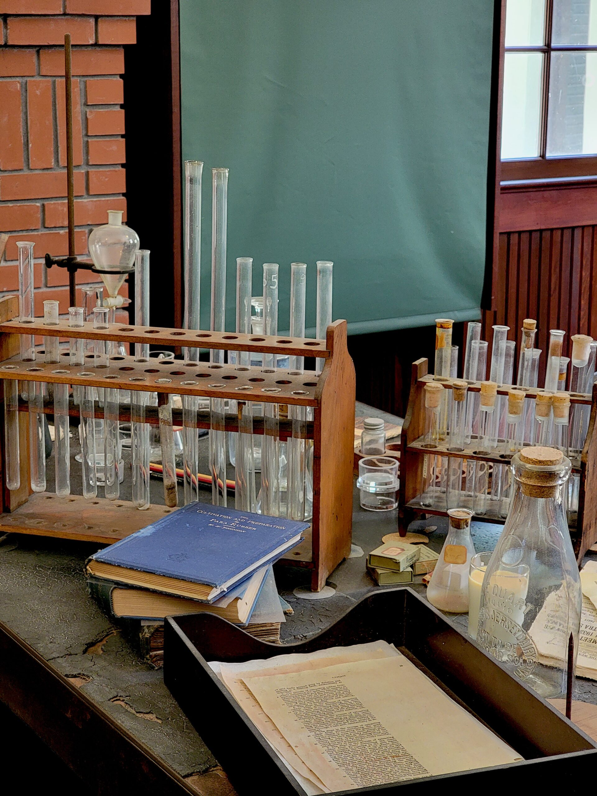 Chemistry lab and test tubes